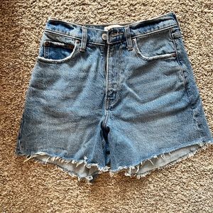 A&F High Rise Dad Shorts